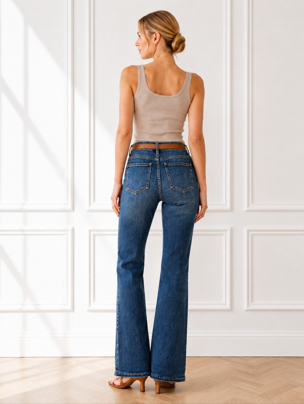 Cosmic Blue Love Blue Bootcut Flare Jeans Size 29 | Mid Rise Stretch Denim - Picture 2 of 8